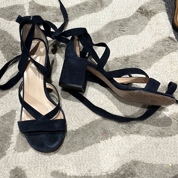 Barney’s New York blue/ Navy Virginia ankle wrap - Picture 2 of 5